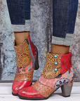 Helvano | Retro Stiefel für Damen in Rot