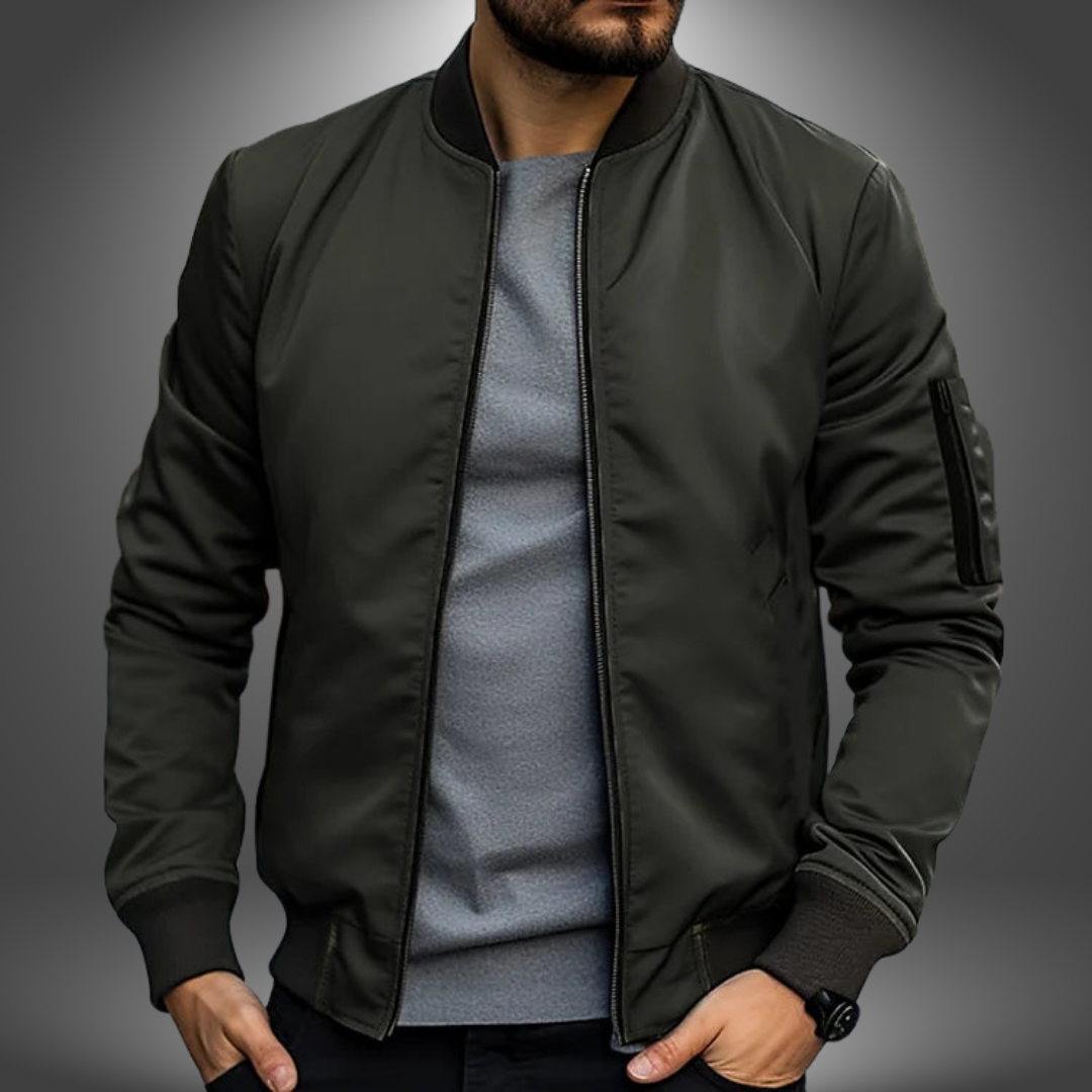 Helvano | Klassische Zip-Bomberjacke für Herren