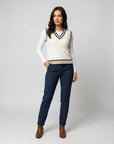 Helvano | Ärmelloser Strickpullover für Damen