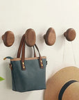 Helvano | Runde Wandhaken aus Holz im 2er-Set