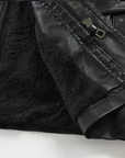 Helvano | Lange Bikerjacke aus Leder für Herren