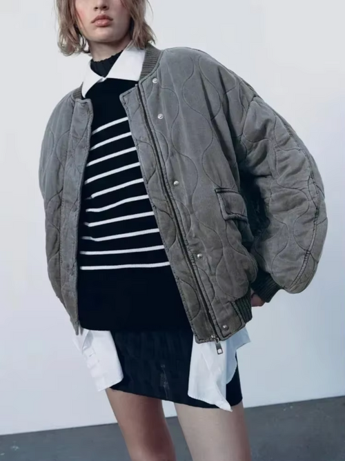 Helvano | Baumwolljacke mit Rundhalsausschnitt für Damen