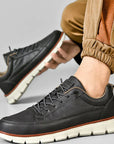 Helvano | Ledersneaker mit Fussgewölbestütze für Herren