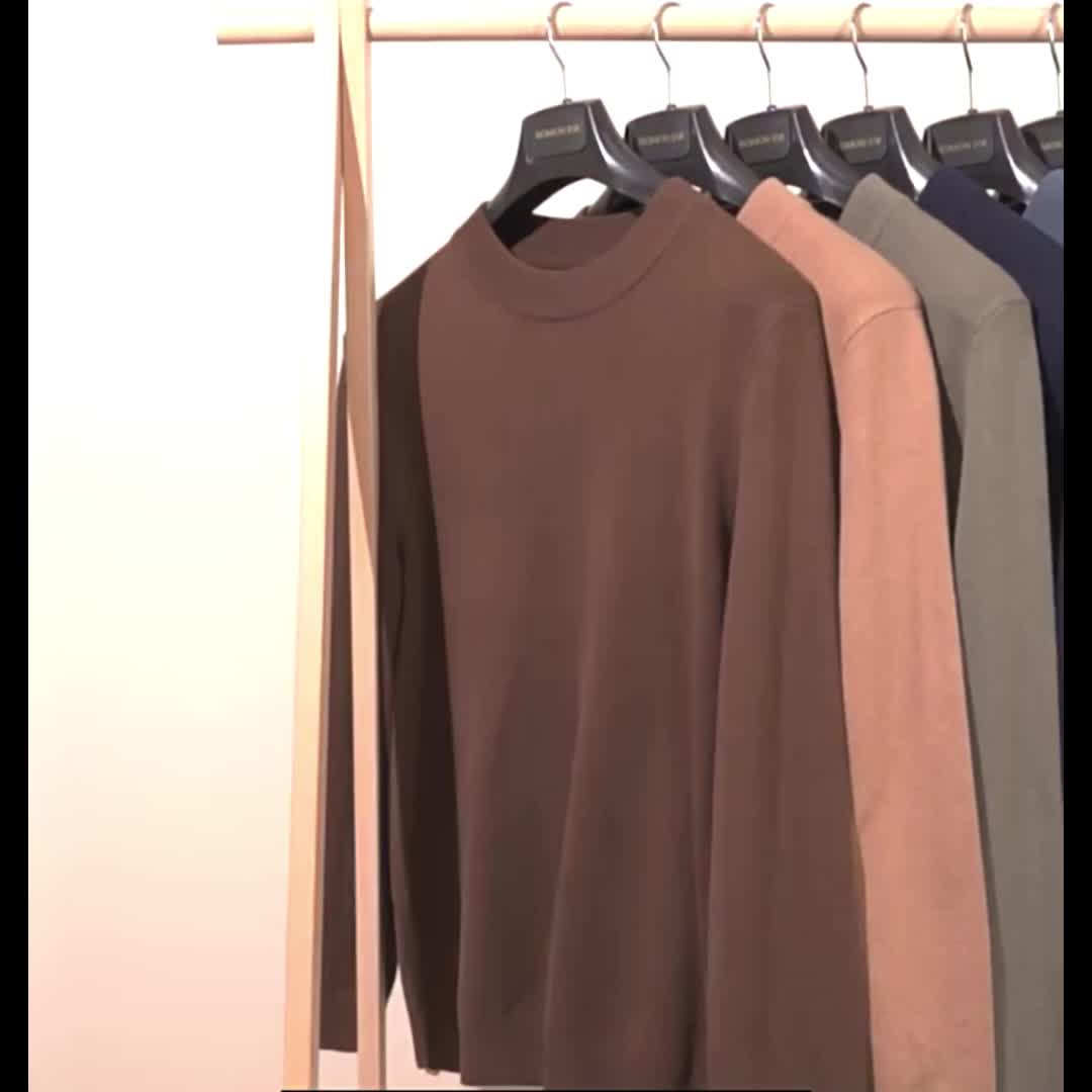 Helvano | Strickpullover mit Stehkragen für Herren