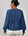 Helvano | Lockerer Zopfstrickpullover für Damen