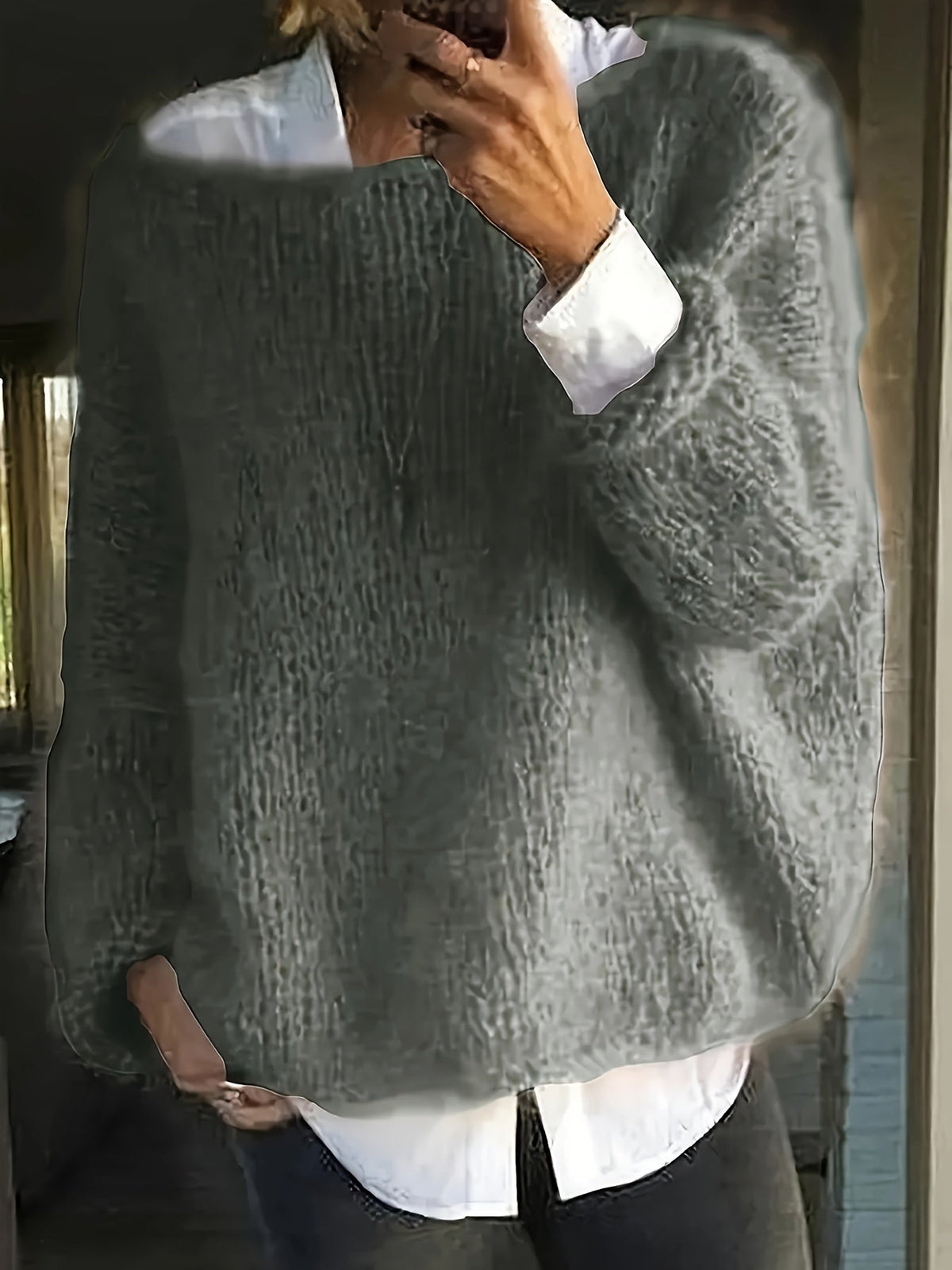 Helvano | Lockerer Strickpullover mit Rundhals für Damen