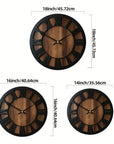 Helvano | Wanduhr aus Holz mit römischen Ziffern
