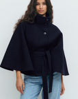 Helvano | Cape-Mantel mit Gürtel für Damen