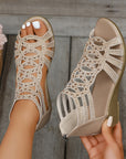 Helvano | Keilsandalen mit Reissverschluss für Damen