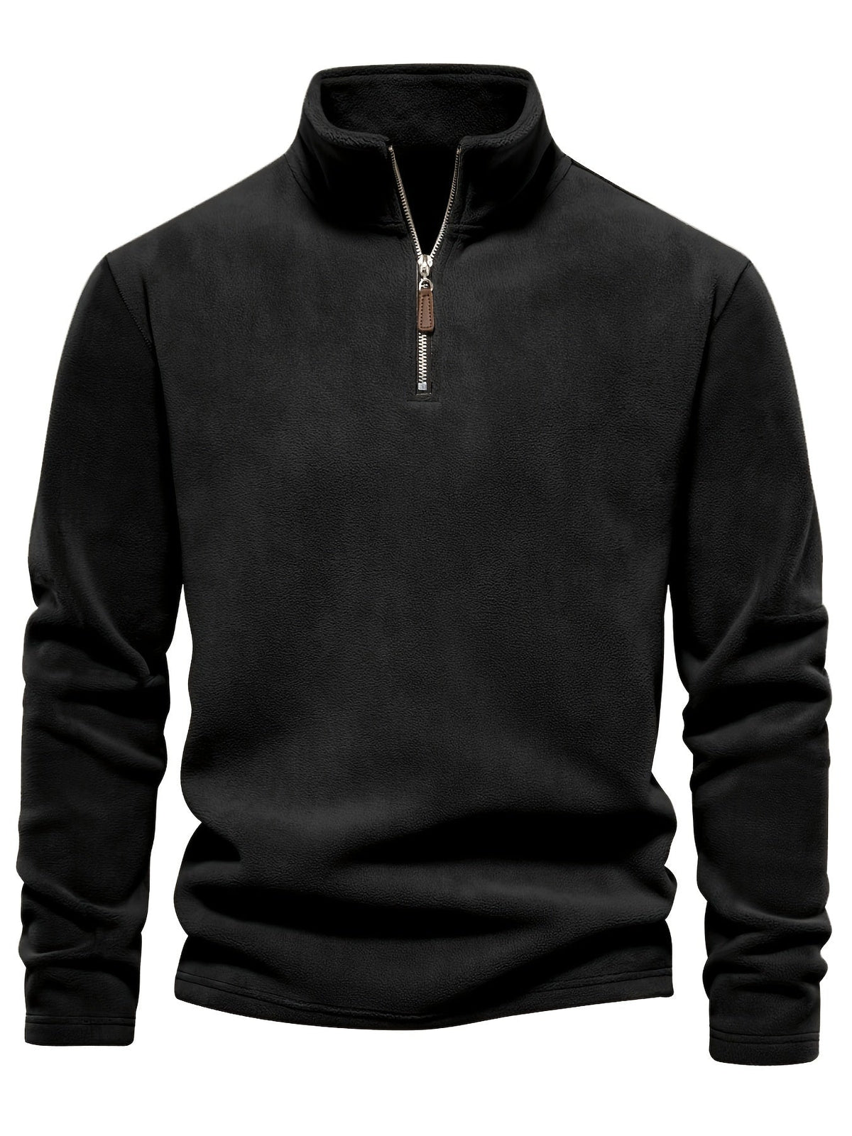 Helvano | Herren Strickpullover mit Stehkragen und Half-Zip