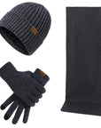 Helvano | Winterset für Herren – Mütze, Schal & Handschuhe