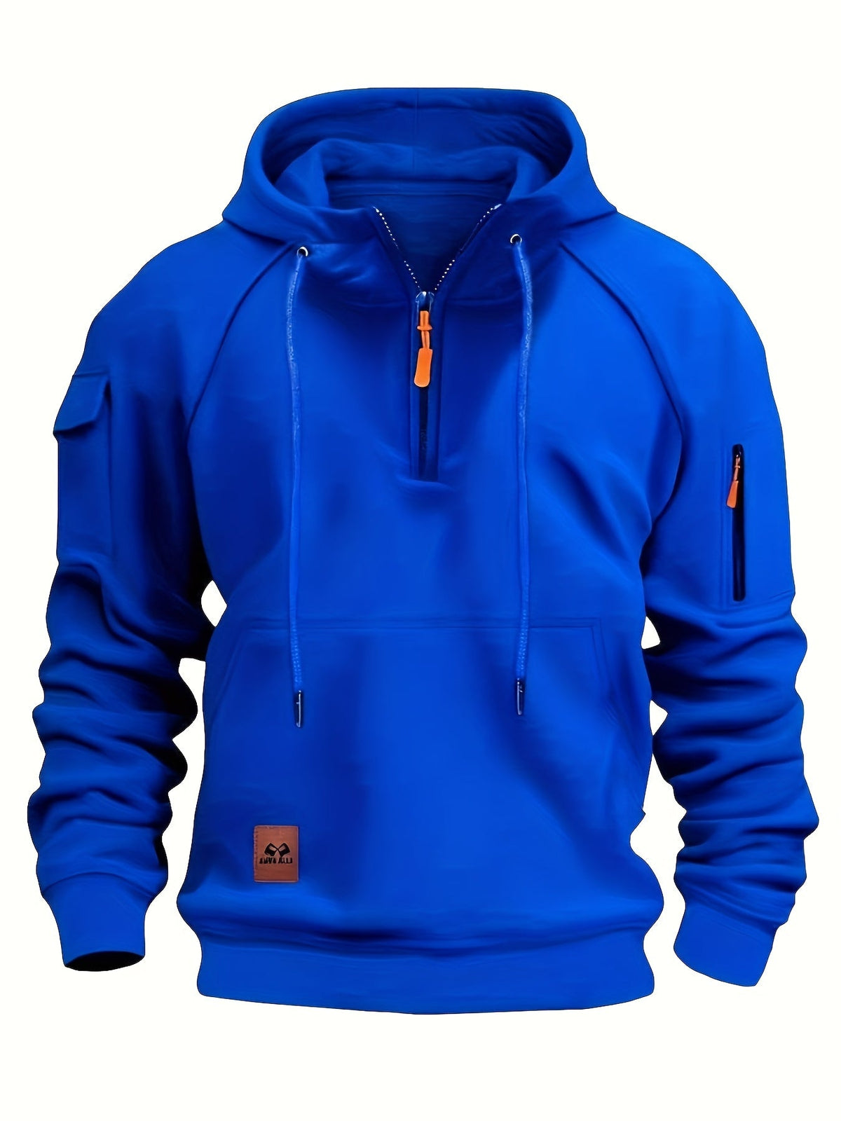 Helvano | Utility-Hoodie mit Kurzreissverschluss für Herren