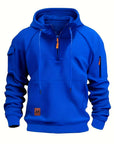 Helvano | Utility-Hoodie mit Kurzreissverschluss für Herren