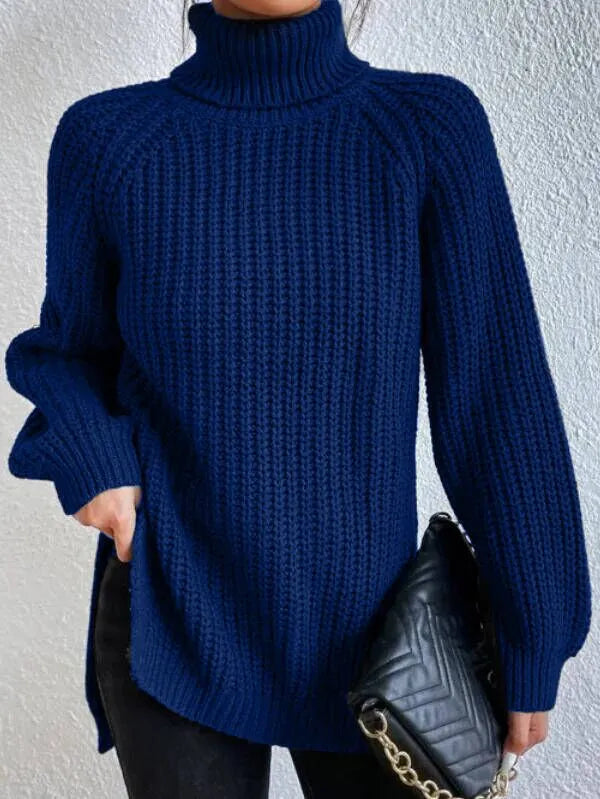 Helvano | Rollkragenpullover mit Raglanärmeln für Damen