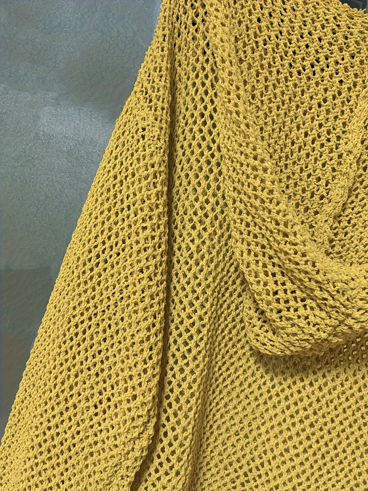 Helvano | Lockerer Strickpullover mit Kapuze