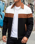 Helvano | Colorblock-Jacke mit Reissverschluss für Herren