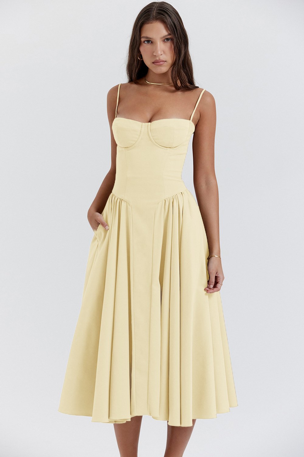 Helvano | Korsett-Midikleid für Damen