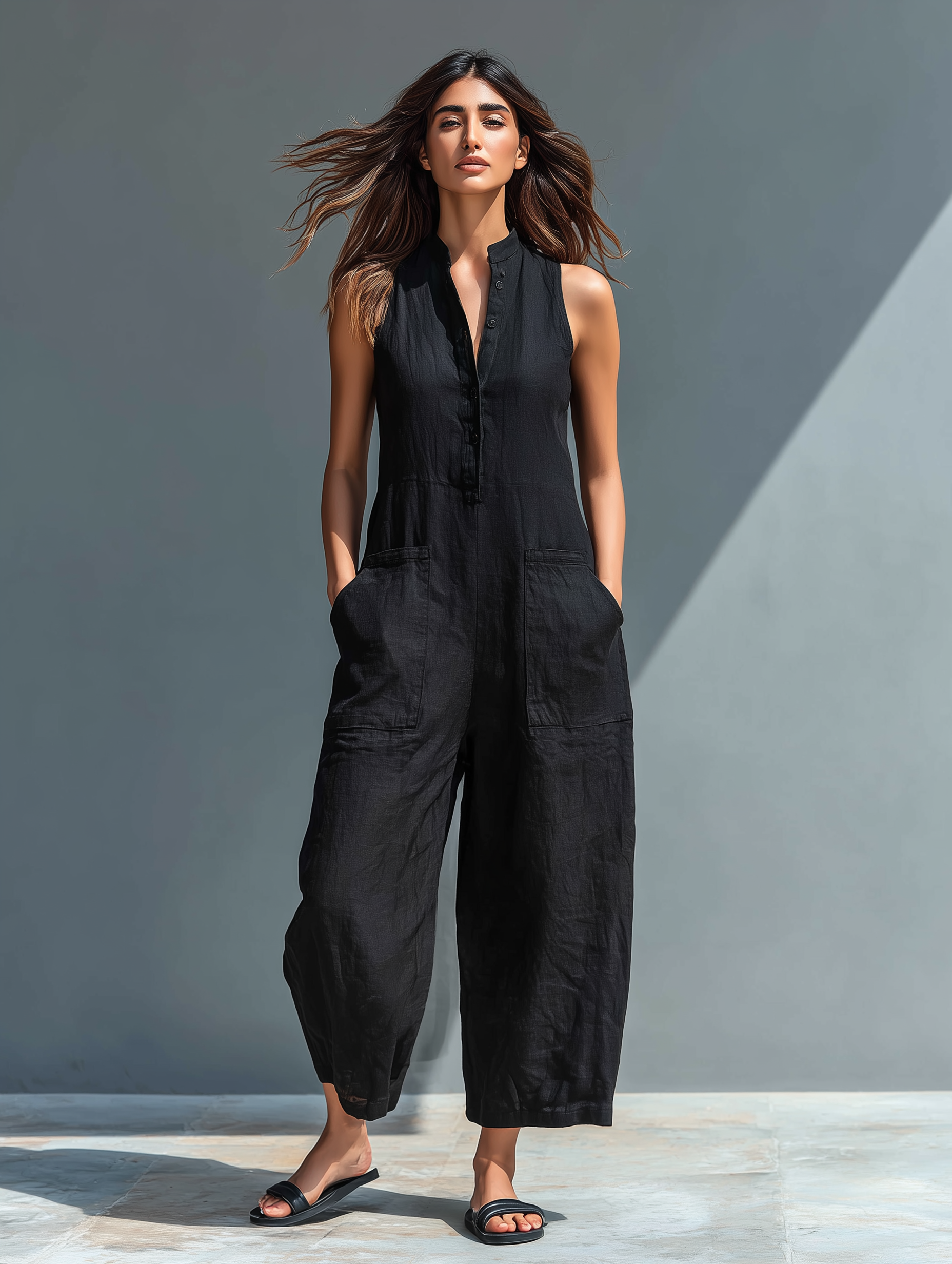 Helvano | Ärmelloser Jumpsuit für Damen