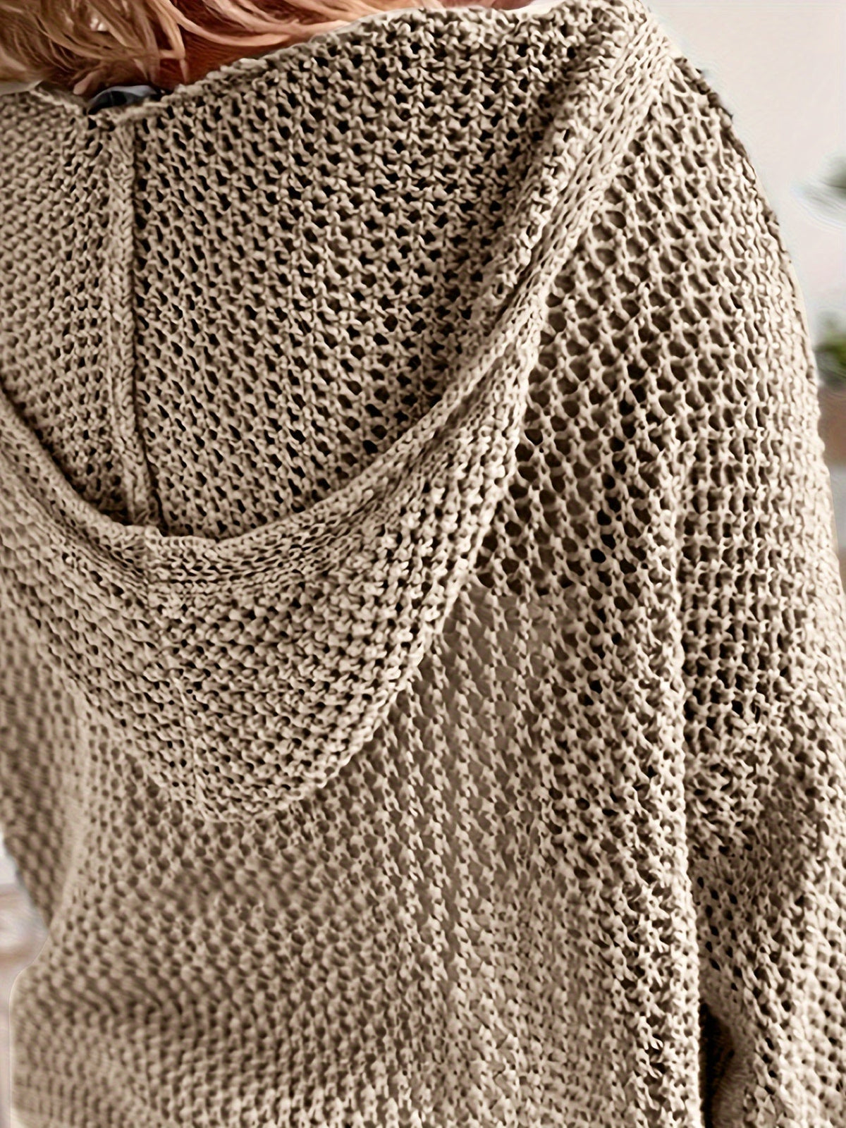 Helvano | Lockerer Strickpullover mit Kapuze