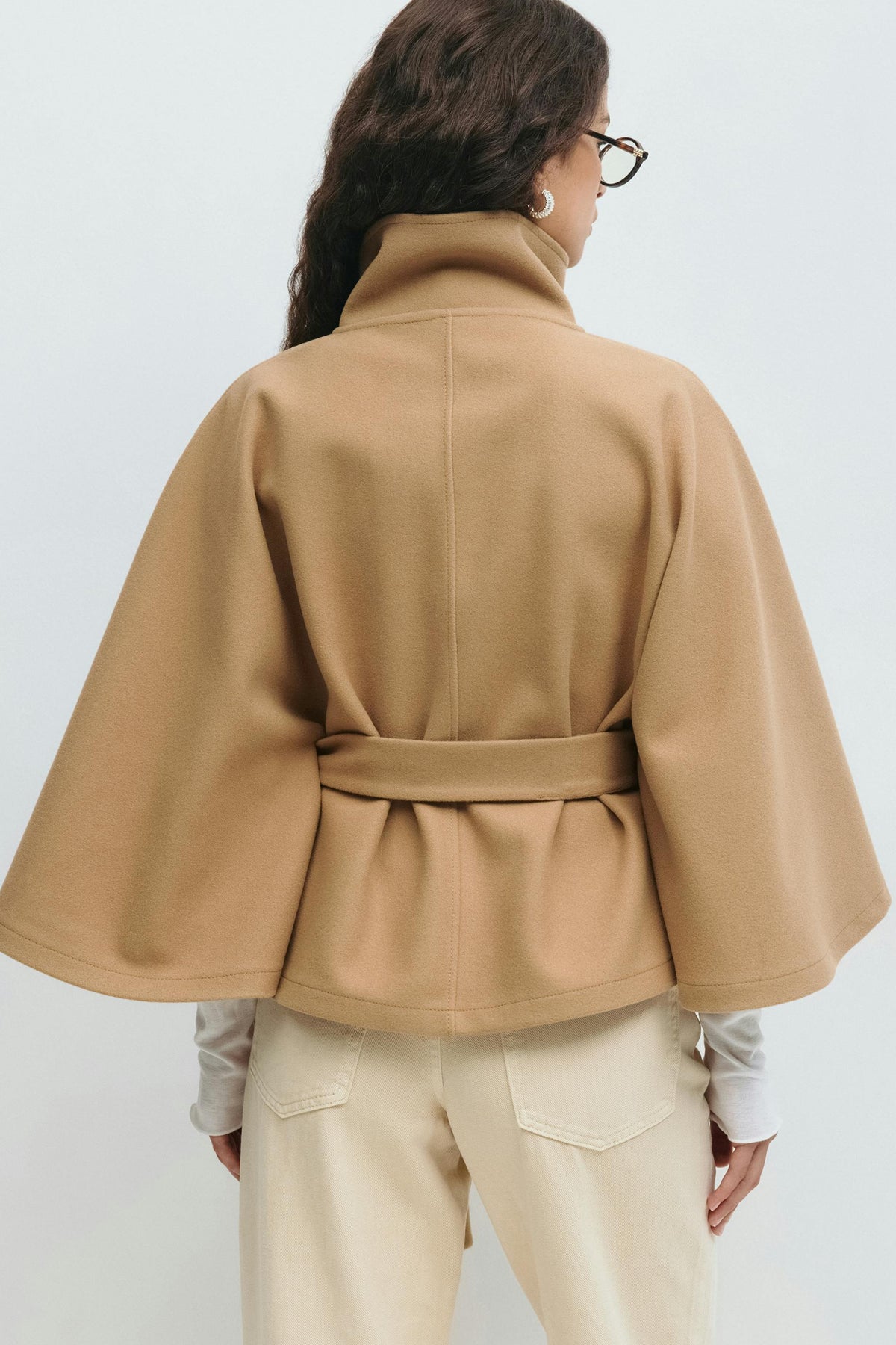 Helvano | Cape-Mantel mit Gürtel für Damen