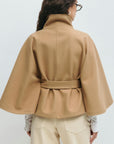 Helvano | Cape-Mantel mit Gürtel für Damen