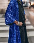Helvano | Pailletten-Strickjacke für Damen