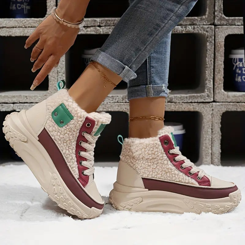 Helvano | Schneestiefel aus Samt für Damen