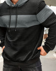 Helvano | Strukturierter Colorblock-Hoodie für Herren