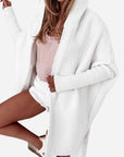 Helvano | Oversized Strickjacke mit Kapuze für Damen