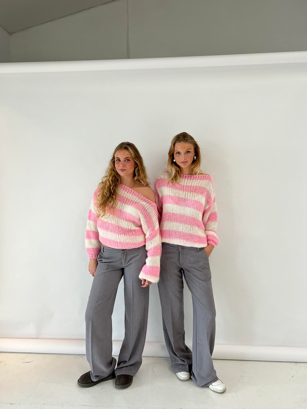 Helvano | Gestreifter Strickpullover für Damen