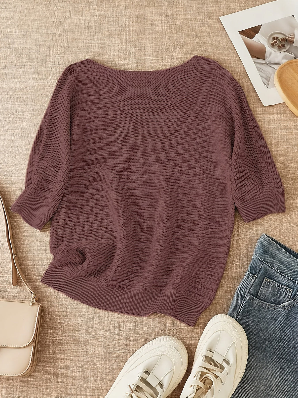 Helvano | Lockerer Lochstrick-Pullover für Damen