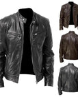 Helvano | Leder-Bikerjacke für Herren