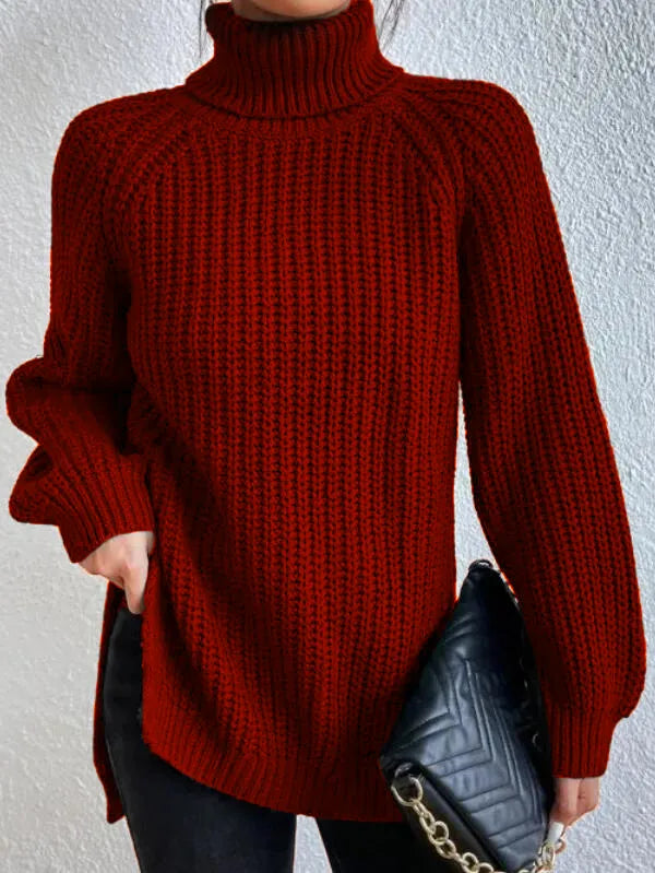Helvano | Rollkragenpullover mit Raglanärmeln für Damen