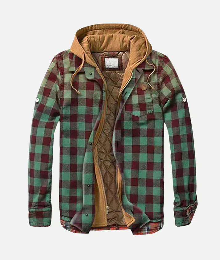 Helvano | Karierte Patchwork-Jacke für Herren