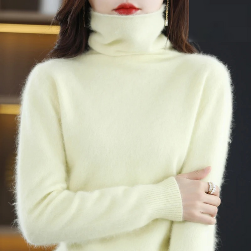 Helvano | Rollkragenpullover für Damen in Weiss