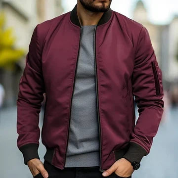 Helvano | Strukturierte Zip-Jacke für Herren