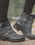 Helvano | Bequeme Stiefeletten mit Seitenreissverschluss für Damen
