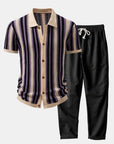 Helvano | Herren-Set Leinenhemd & Leinenhose in Beige