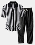 Helvano | Herren-Set Häkelhemd & Leinenhose