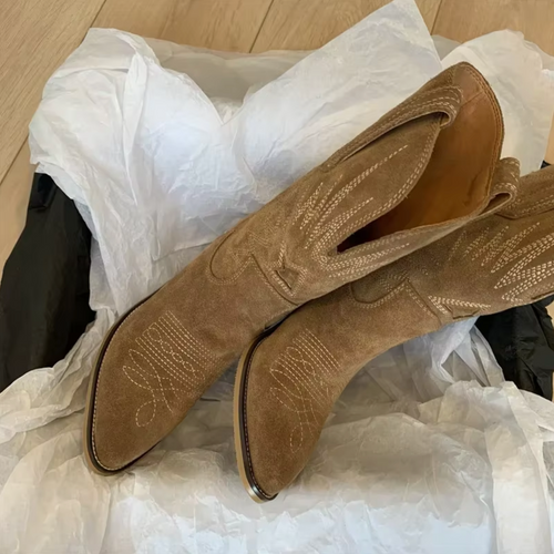 Helvano | Bestickte Vintage-Stiefel für Damen