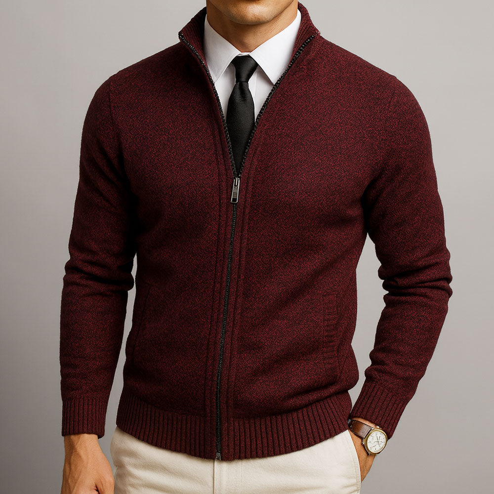 Helvano | Herren-Strickjacke aus Wollmischung