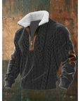 Helvano | Fleece-Pullover mit Stehkragen für Herren
