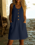Helvano | Sommerkleid mit Knopfleiste für Damen