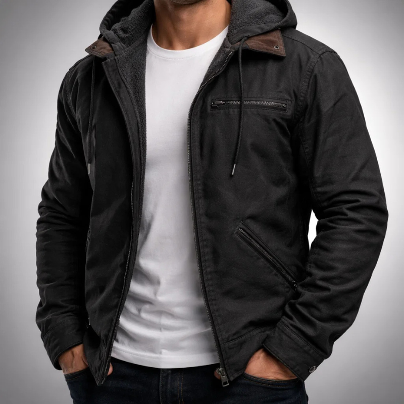 Helvano | Herren Kapuzenjacke aus Canvas