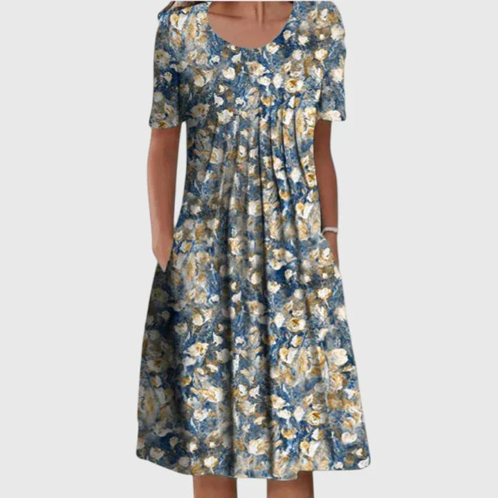 Helvano | Rüschenkleid für Damen mit Blumenmuster