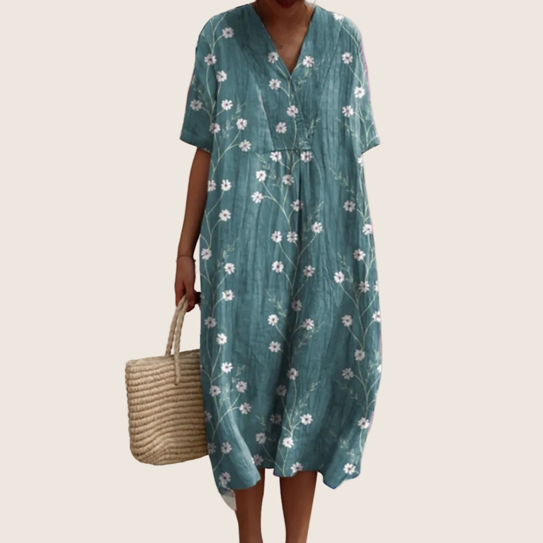Helvano | Sommerkleid mit Blumenmuster für Damen