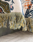 Helvano | Baumwoll-Überwurf mit Quasten im Boho-Stil