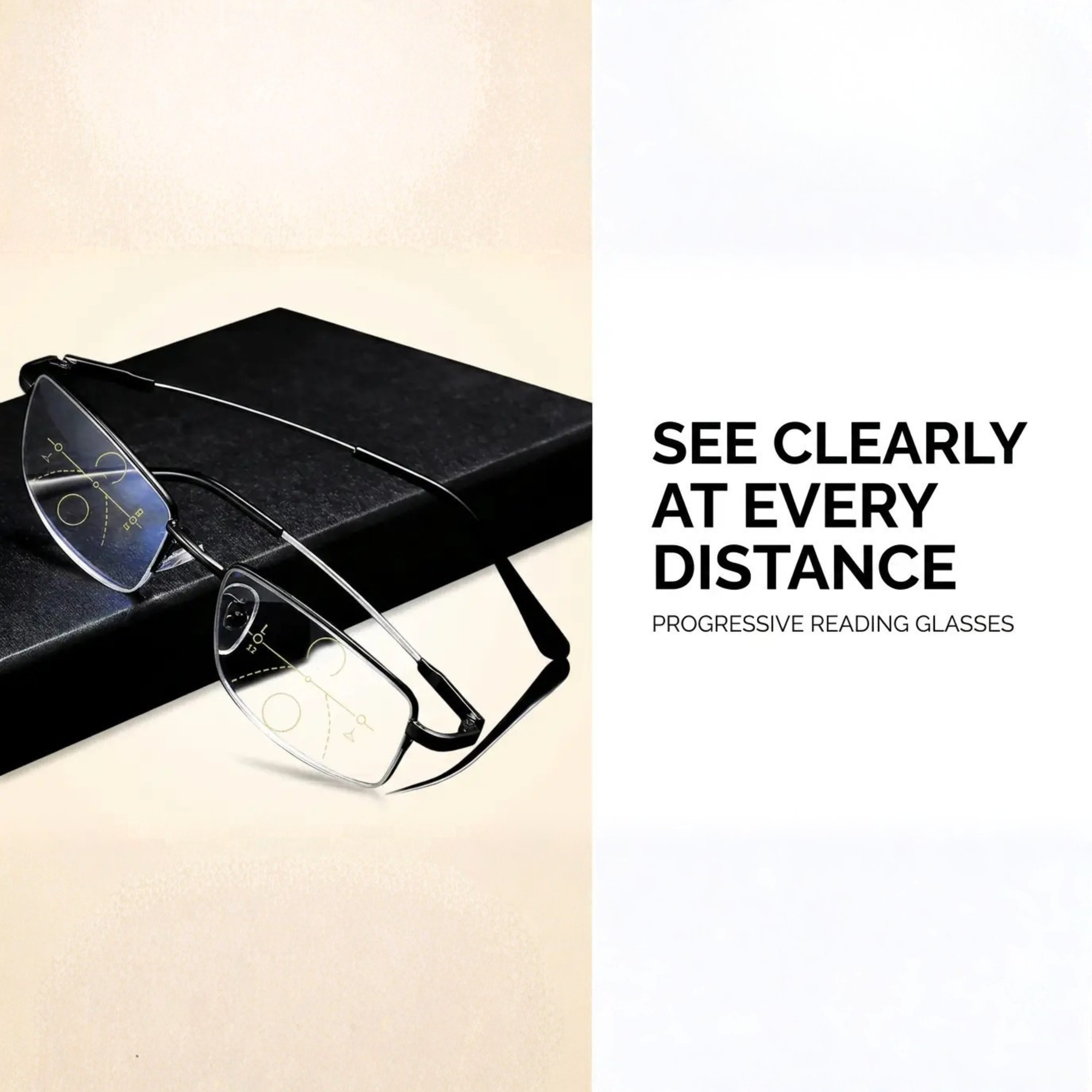 Helvano | Progressive Lesebrille mit Auto-Fokus