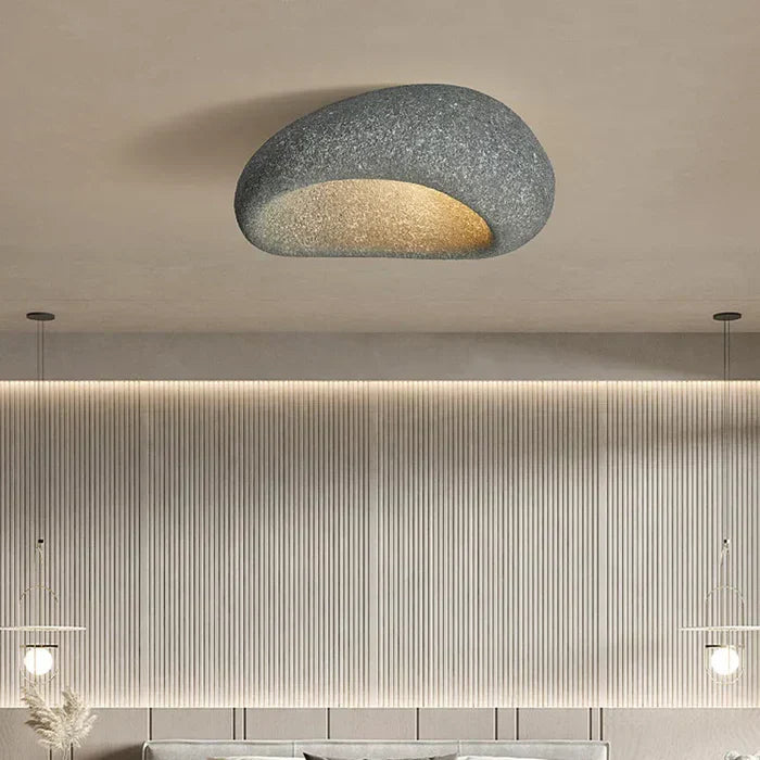 Helvano | Wabi-Sabi Deckenleuchte in Steinoptik