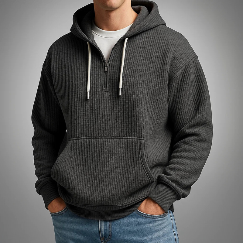 Helvano | Herren Waffelstrick-Hoodie